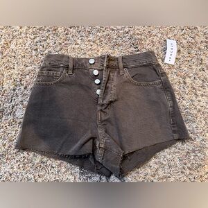 PACSUN ECO BROWN “VINTAGE HIGHRISE” SHORTS